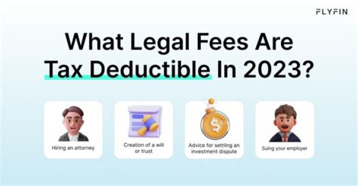 Are legal settlement fees tax deductible?