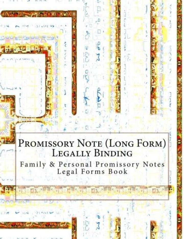 Are personal promissory notes legally binding?