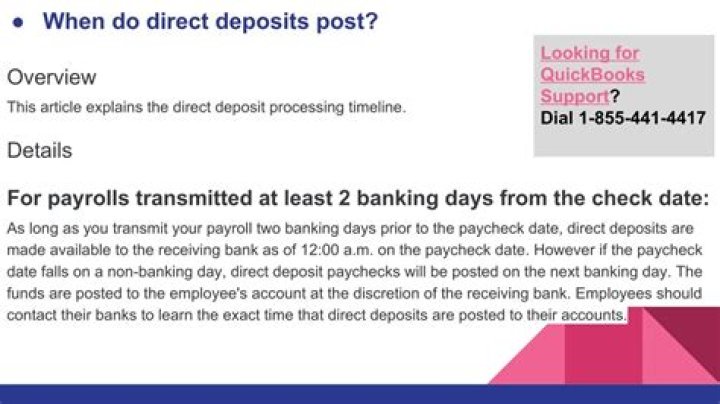 Are stimulus direct deposits post dated?