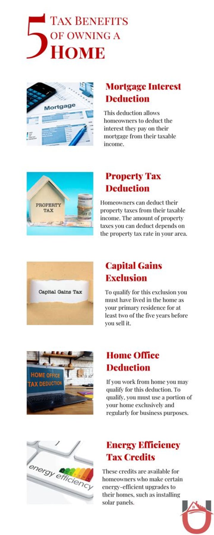 Are there any tax deductions for owning a home?
