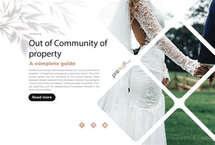 Are you automatically married in community of property?