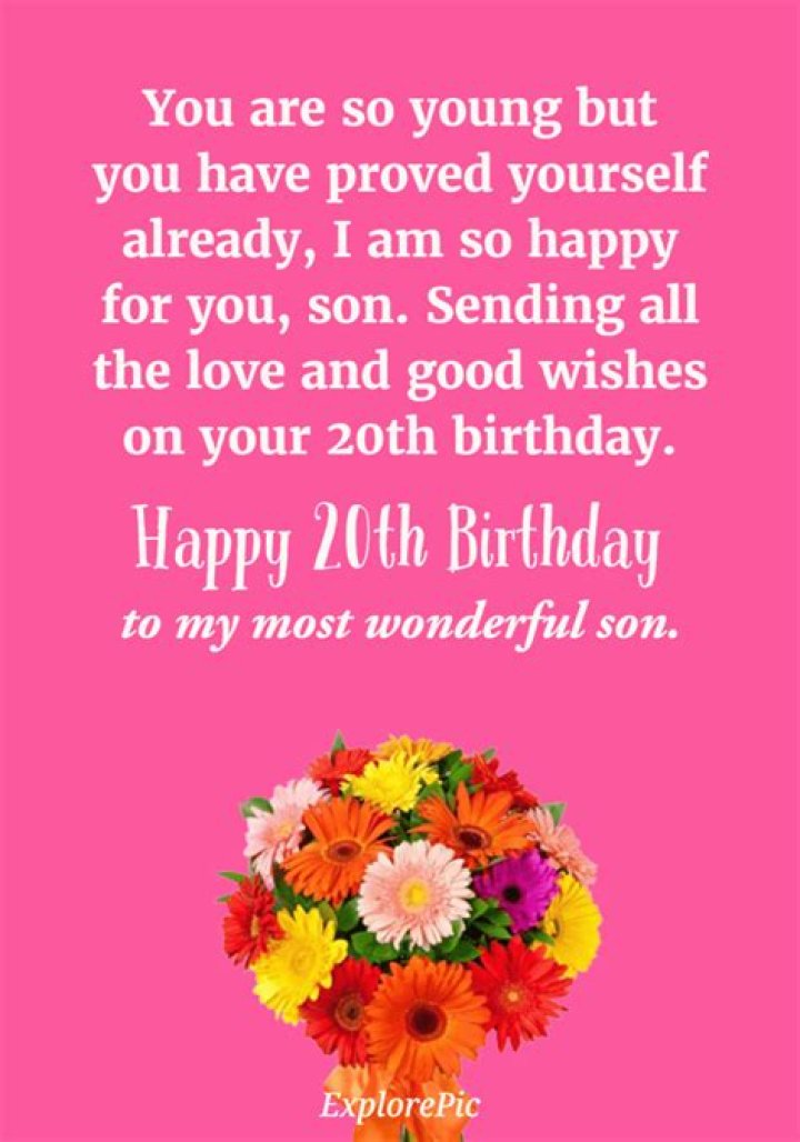 Can a 20 year old son go to college?