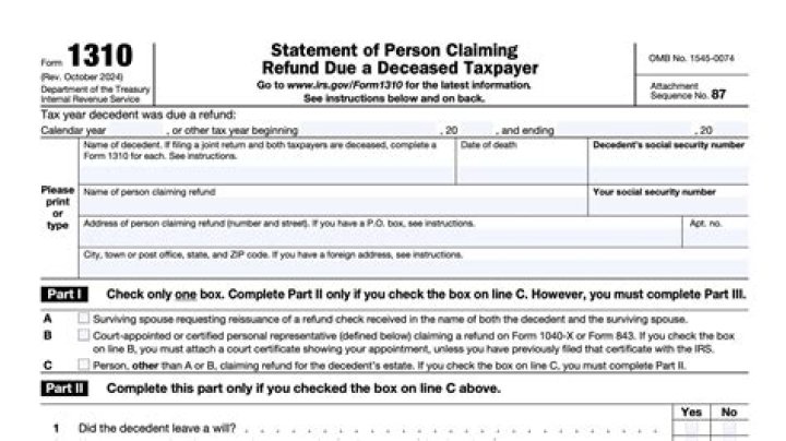 Can a IRS return with Form 1310 be filed electronically?