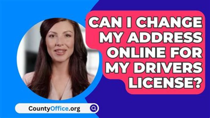 Can I change my address on my drivers license online in Colorado?