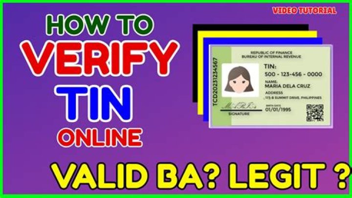 Can I check my tin number online?