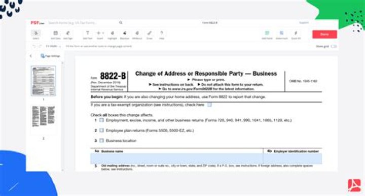 Can I do Form 8822 online?