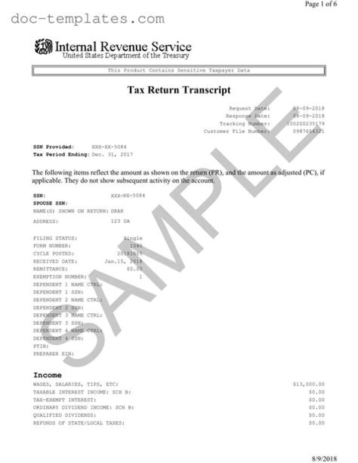 Can I get a tax transcript from where I filed my taxes?