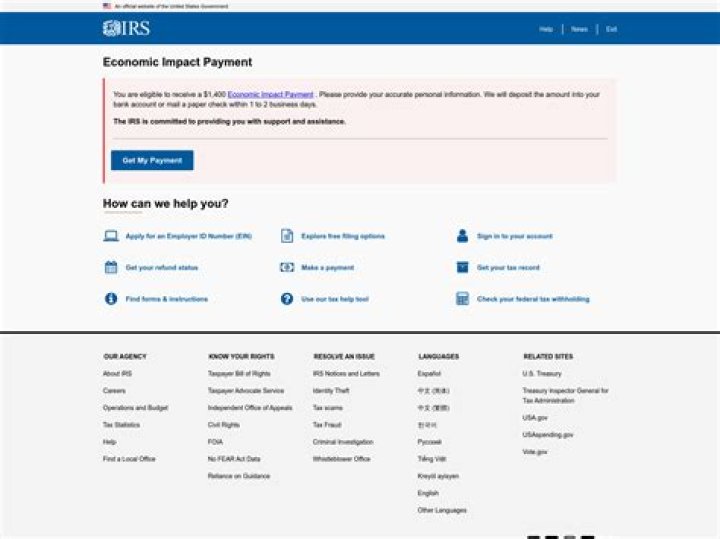 Can I get my economic impact payment in 2021?