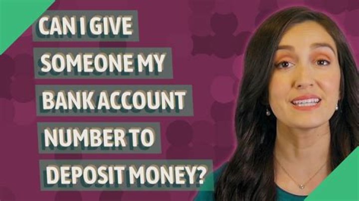 Can I give someone my bank account number?