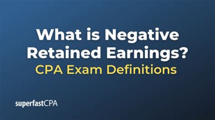 Can S Corp have negative retained earnings?