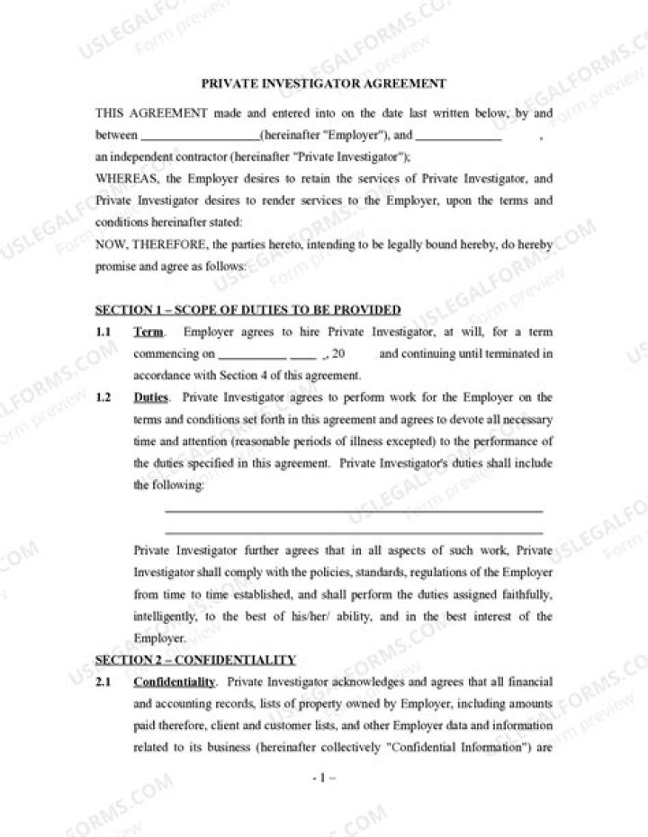 Can you be a self employed Private Investigator?