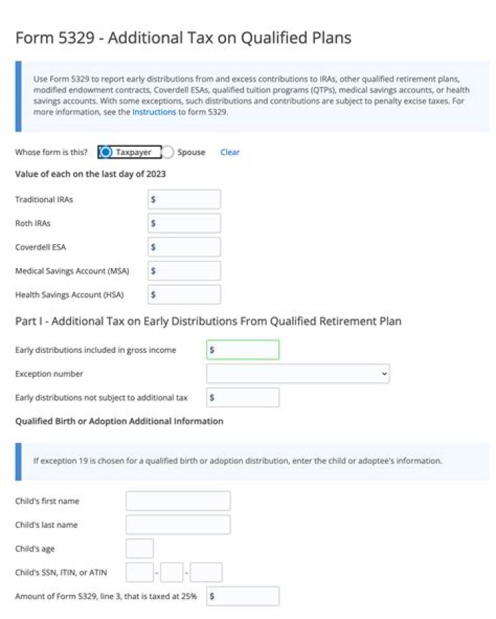 Can you file Form 5329 on TurboTax?
