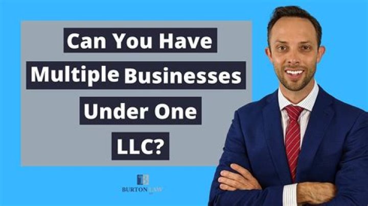 Can you have multiple LLCs under one LLC?
