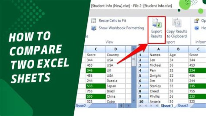 Can you overlay two Excel spreadsheets?