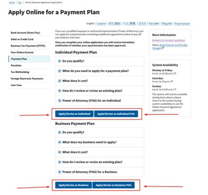 Can you set up a payment plan with the IRS?