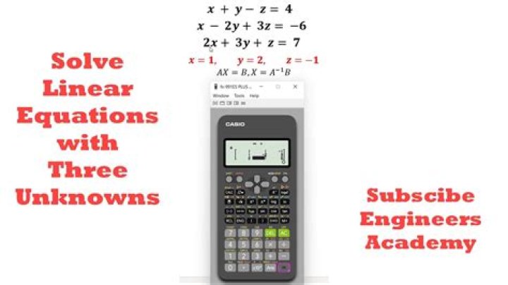 Do calculators solve equations?