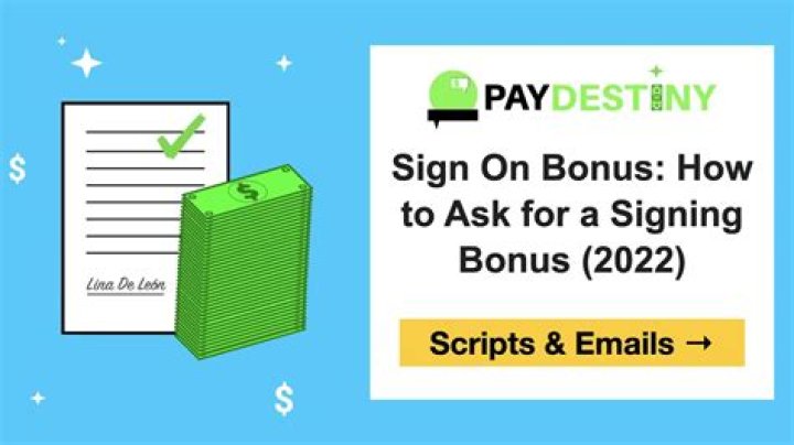 Do you have to pay back a sign on bonus?