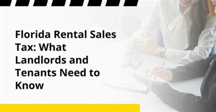 Do you have to pay sales tax on rental property in Florida?