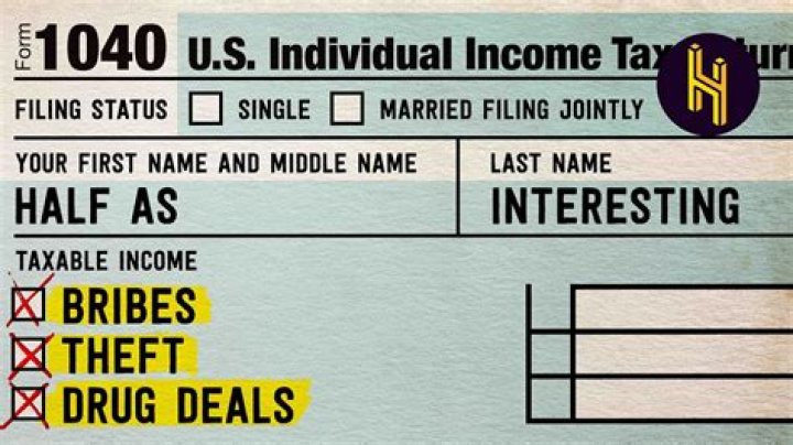 Do you have to pay taxes on illegal income?