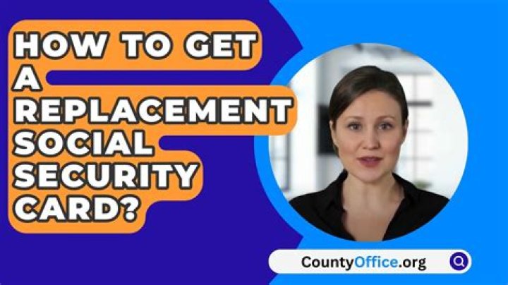 Do you need to replace your Social Security card if you lost it?
