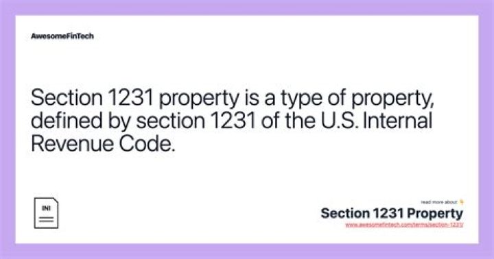 Does section 1231 apply to corporations?