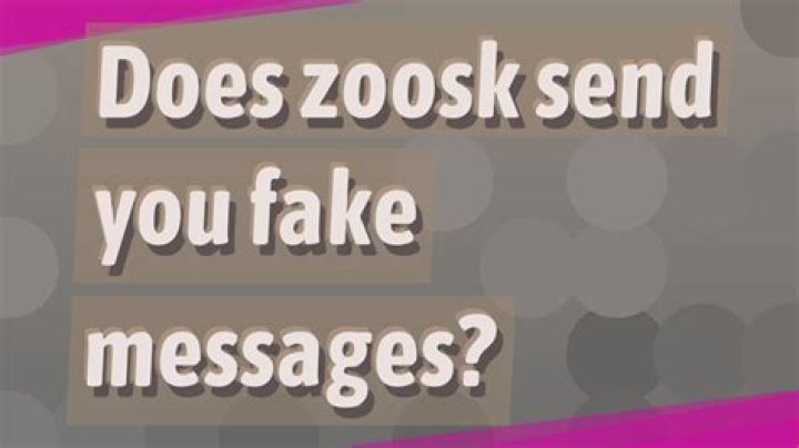 Does Zoosk send you fake messages?