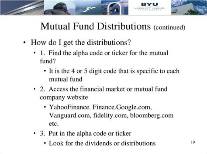 How are mutual fund distributions reported?