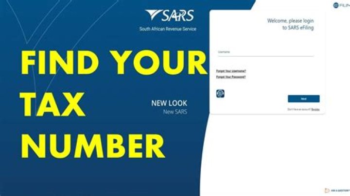 How can I get my tax number from SARS online?