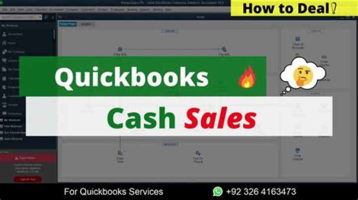 How do I enter cash sales in QuickBooks?