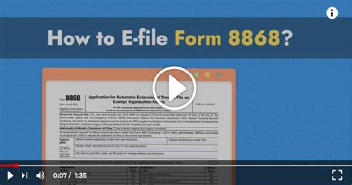 How do I file 8868 electronically?