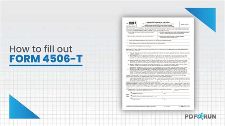 How do I fill out a 4506 T non-filing?