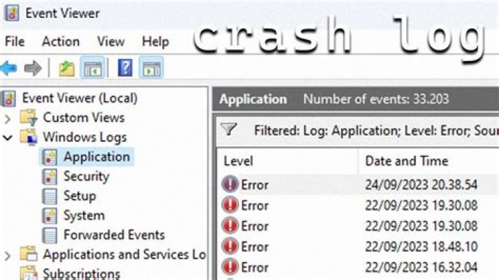 How do I find crash history on my computer?