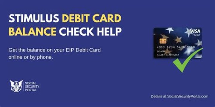 How do I find out balance on stimulus debit card?