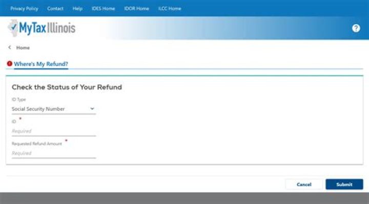 How do I find out what happened to my Illinois state refund for 2019?