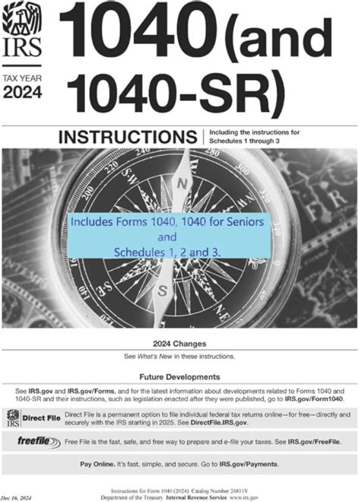 How do I get a 1040 instruction booklet?