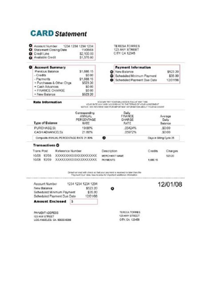 How do I get recent credit card statements?