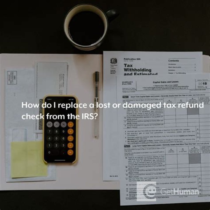 How do I replace a lost or damaged tax refund check?