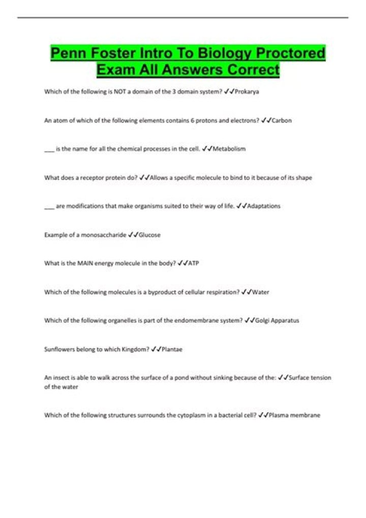 How do Penn Foster proctored exams work?