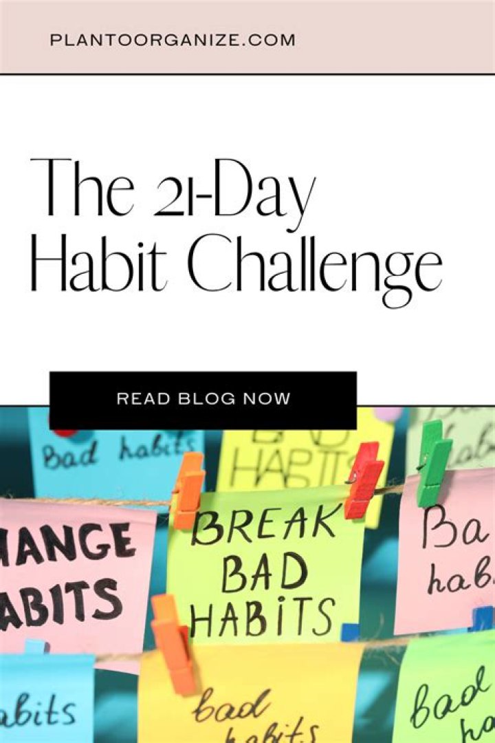 How do you break a bad habit in 21 days?