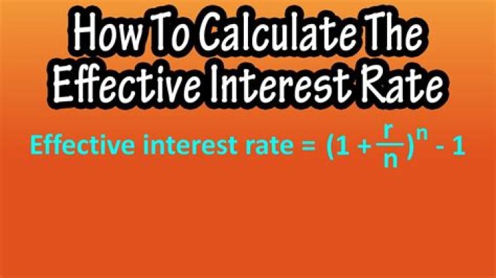 How do you calculate effective monthly interest rate?