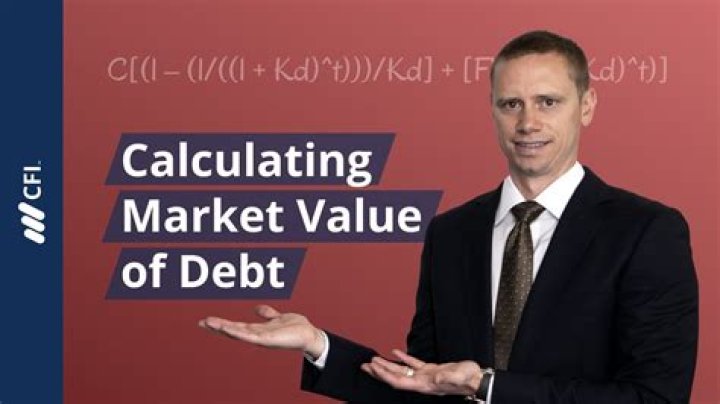 How do you calculate market value of debt?