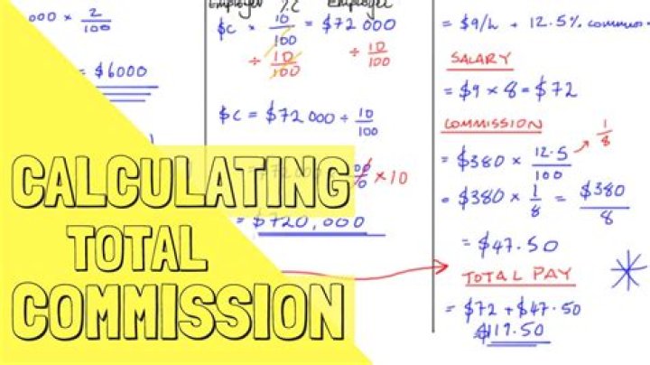 How do you calculate straight commission?