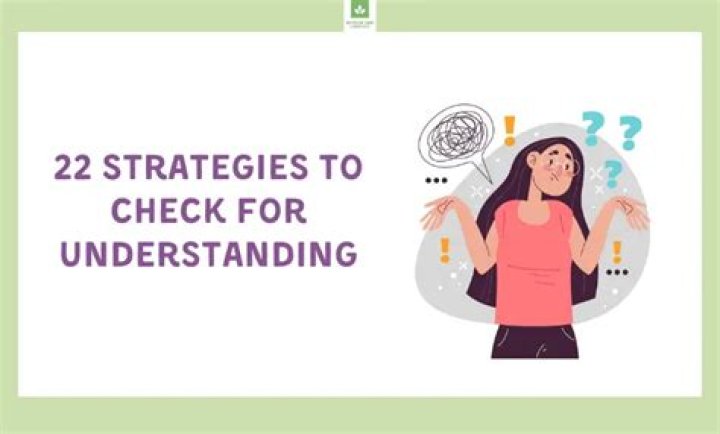 How do you check for understanding during instruction?