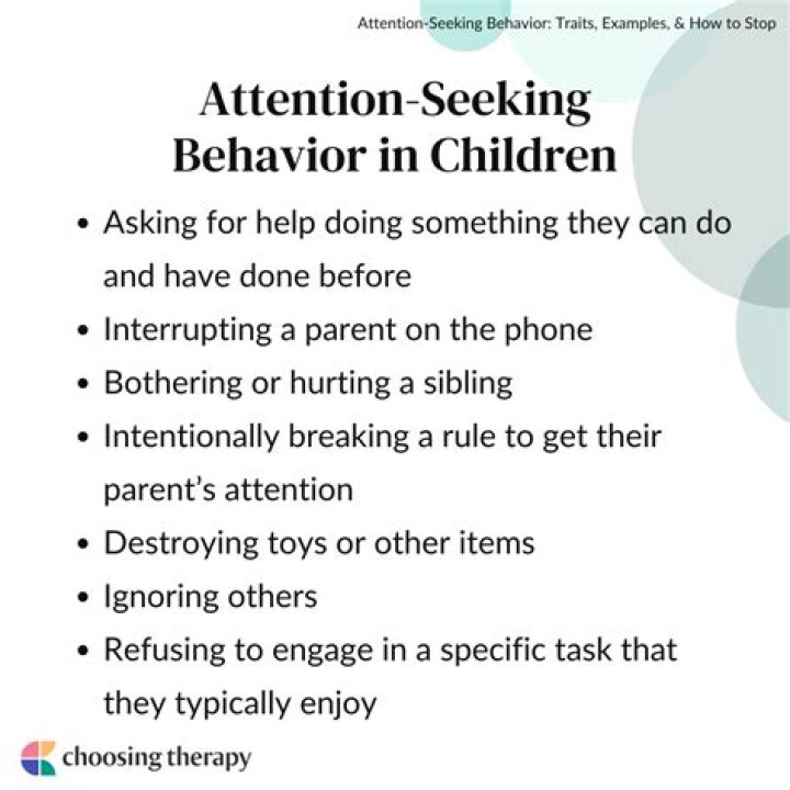 How do you correct attention seeking behavior?