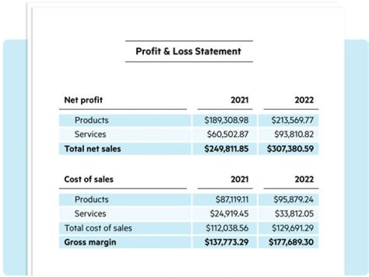 How do you create a profit and loss statement?