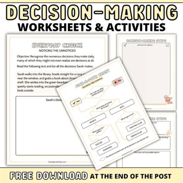 How do you deal with problems related to decision making?