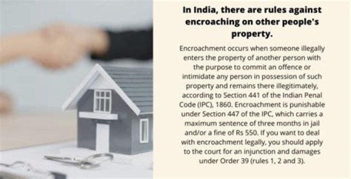 How do you deal with property encroachment?