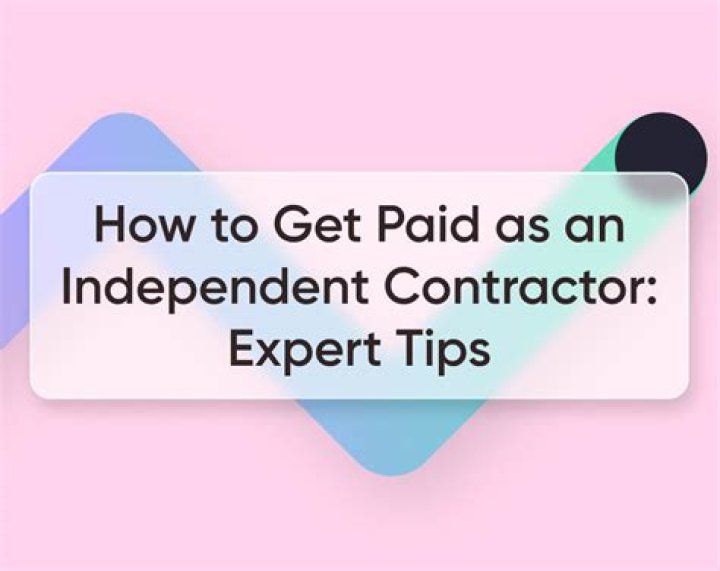 How do you get paid as an independent contractor?
