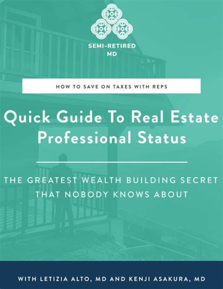 How do you get real estate professional status?