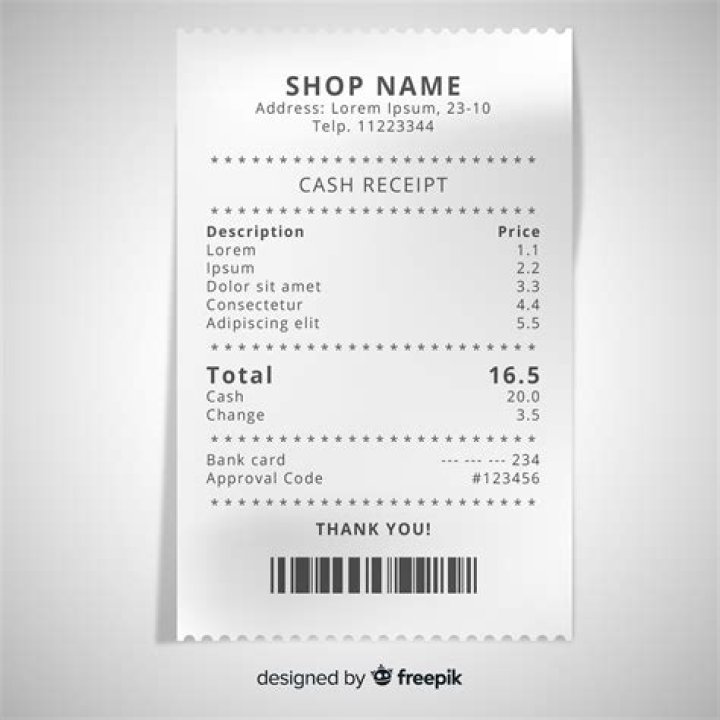 How do you give customers receipts?